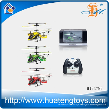 Controle remoto voando brinquedos 4ch infravermelho realista controle remoto mini helicóptero de liga com giroscópio